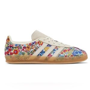 Adidas x Liberty London Gazelle Indoor Floral Embroidery Sneakers Size 7 EUC